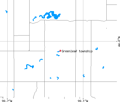 Greenleaf township, SD map