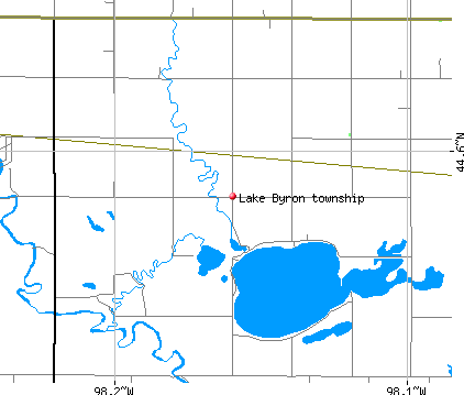 Lake Byron township, SD map