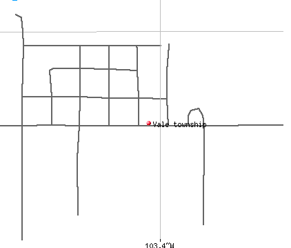 Vale township, SD map