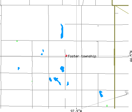 Foster township, SD map