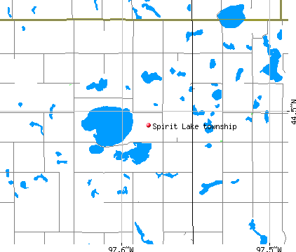 Spirit Lake township, SD map