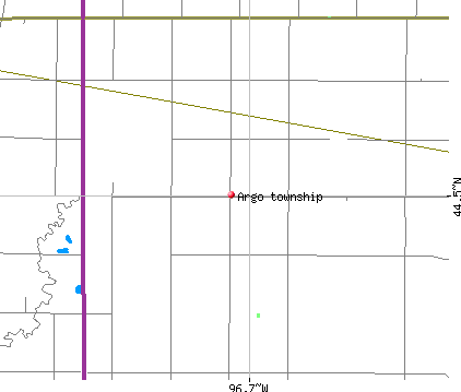 Argo township, SD map