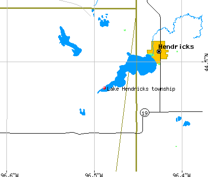 Lake Hendricks township, SD map