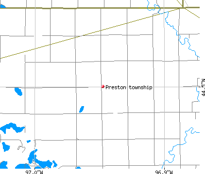 Preston township, SD map