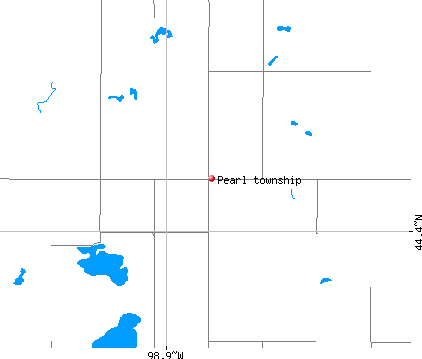 Pearl township, SD map