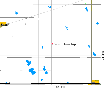 Banner township, SD map