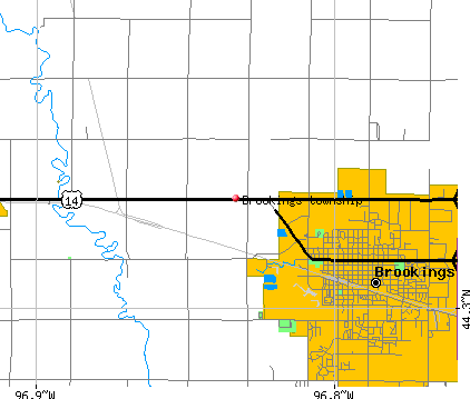 Brookings township, SD map