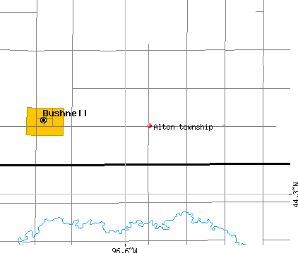 Alton township, SD map