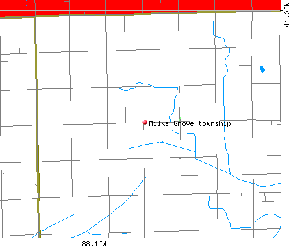 Milks Grove township, IL map