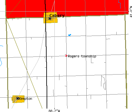Rogers township, IL map