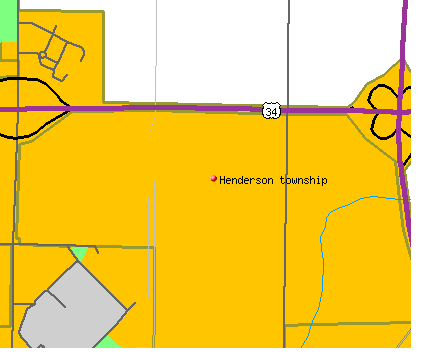 Henderson township, IL map