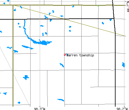 Warren township, SD map