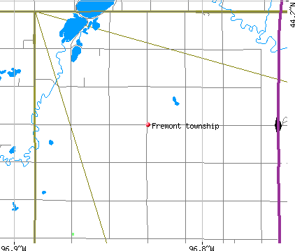 Fremont township, SD map