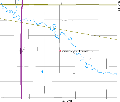 Riverview township, SD map