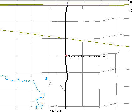 Spring Creek township, SD map