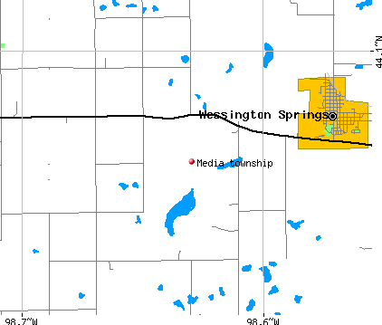 Media township, SD map