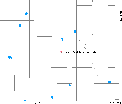 Green Valley township, SD map