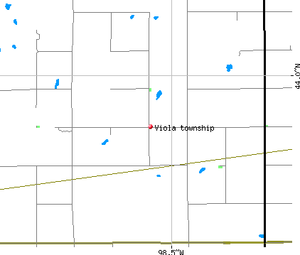 Viola township, SD map