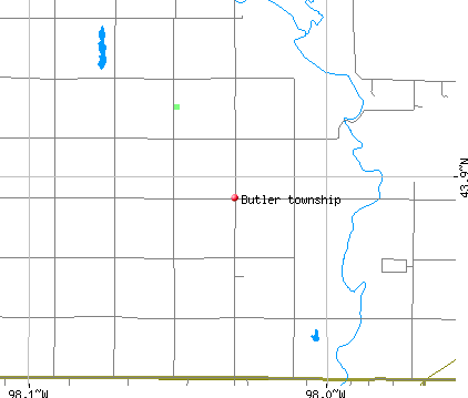 Butler township, SD map