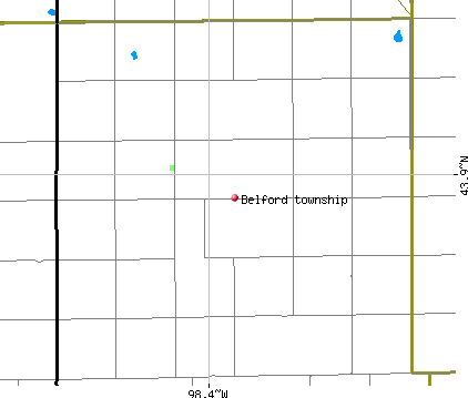 Belford township, SD map