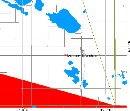 Chester township, SD map