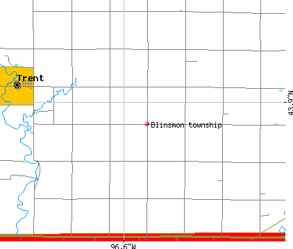 Blinsmon township, SD map
