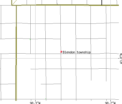 Blendon township, SD map
