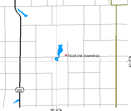 Palatine township, SD map