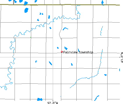 Fairview township, SD map