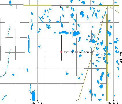 Spring Lake township, SD map