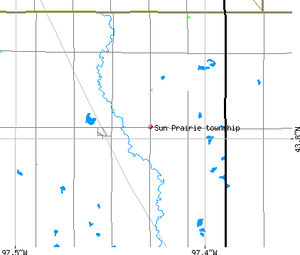 Sun Prairie township, SD map