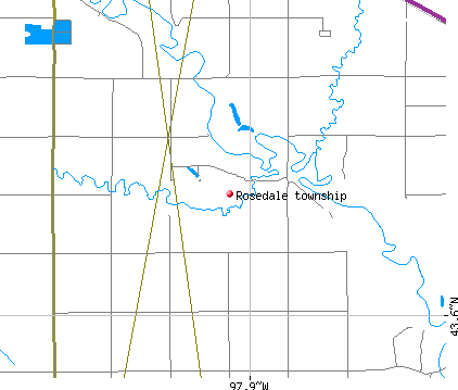 Rosedale township, SD map