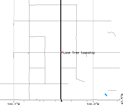 Lone Tree township, SD map