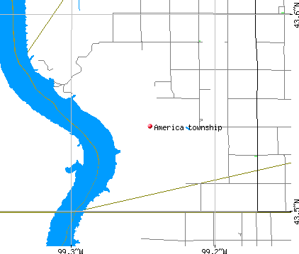 America township, SD map