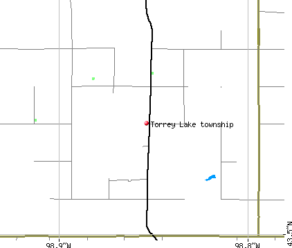 Torrey Lake township, SD map