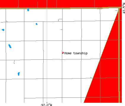 Home township, SD map