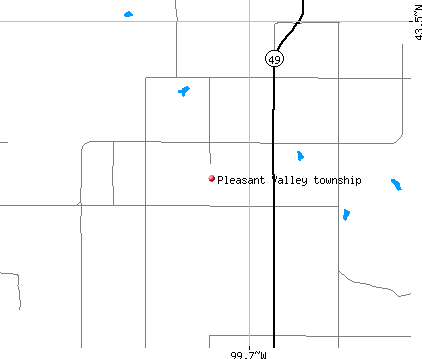 Pleasant Valley township, SD map