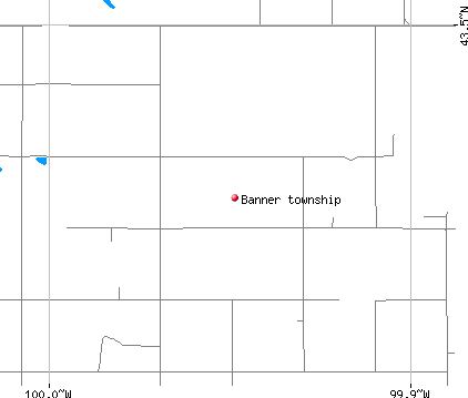 Banner township, SD map