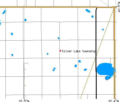 Silver Lake township, SD map
