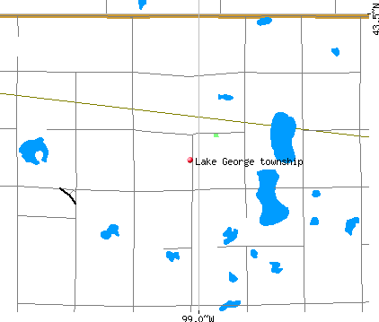 Lake George township, SD map