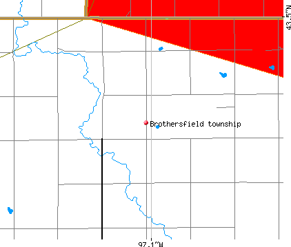 Brothersfield township, SD map