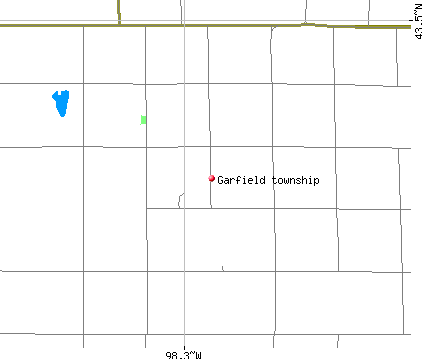 Garfield township, SD map