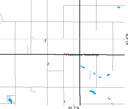 Plainview township, SD map
