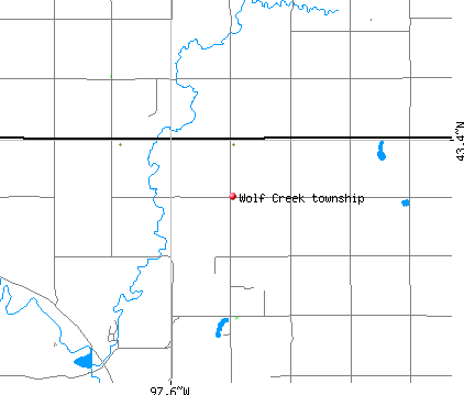 Wolf Creek township, SD map