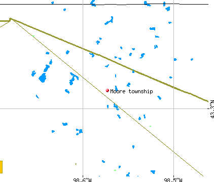 Moore township, SD map