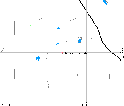 Wilson township, SD map