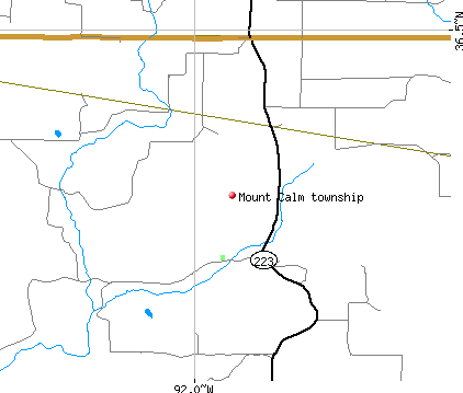 Mount Calm township, AR map