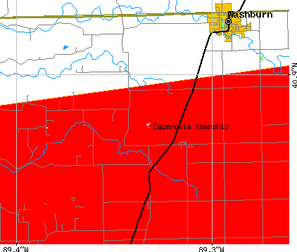 Cazenovia township, IL map