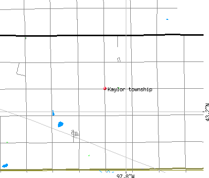 Kaylor township, SD map