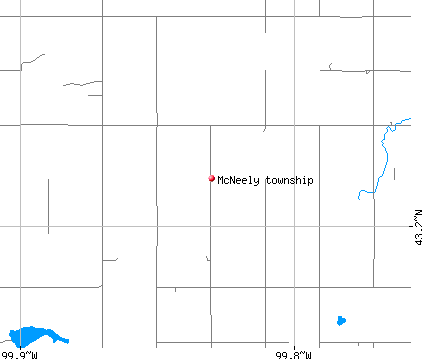McNeely township, SD map